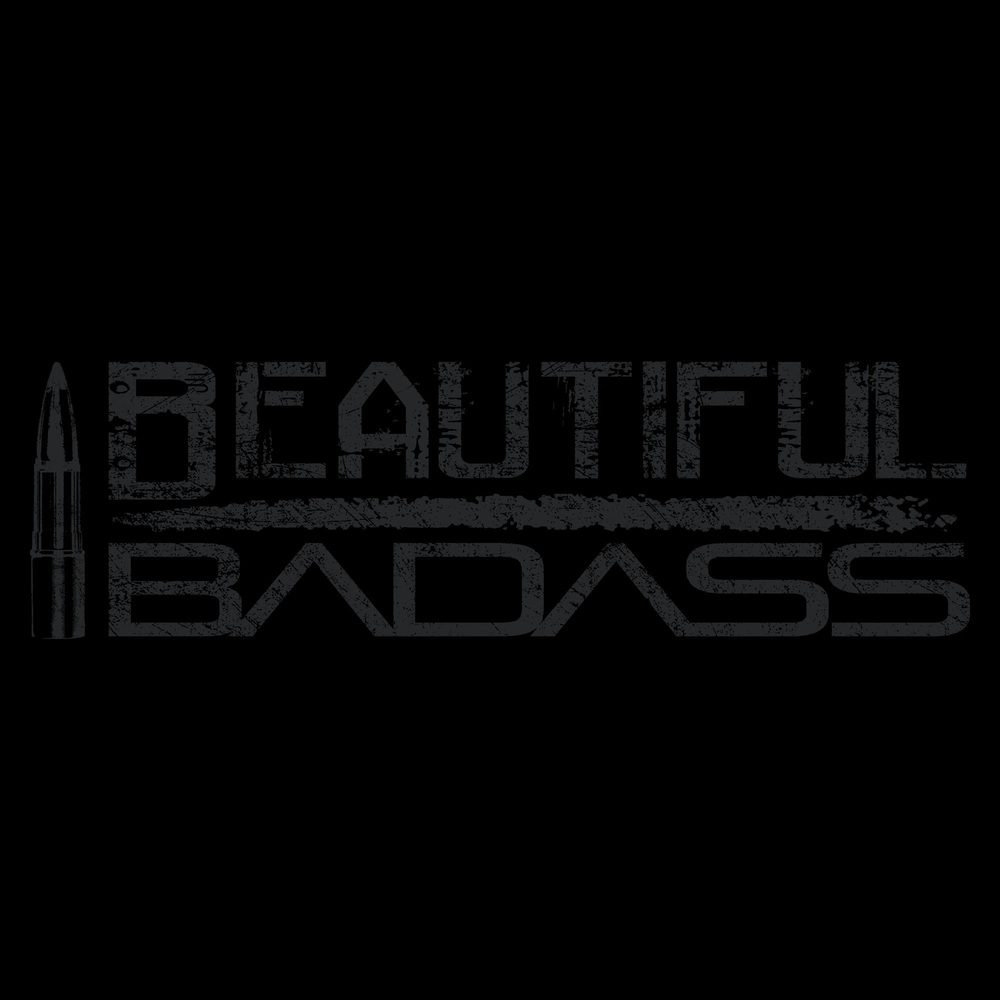 Women's Blackout Beautiful Badass V-Neck - Black