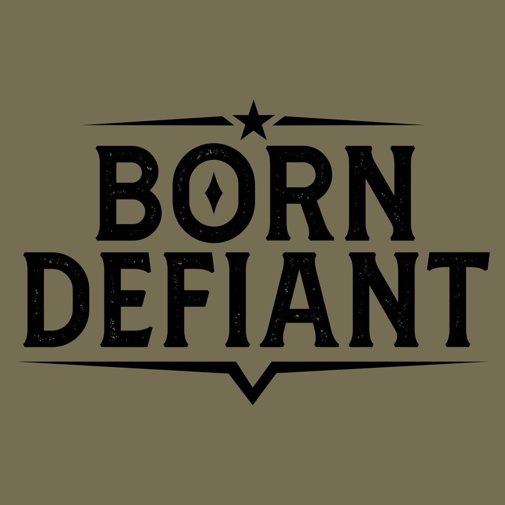 Women's Born Defiant Slim Fit T-Shirt - Military Green