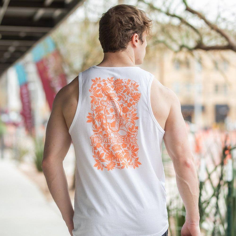 Men's Tropical Death Tank - White