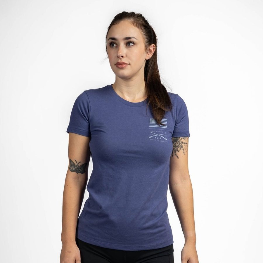 Women's Strength Through Suffering Slim Fit T-Shirt - Future Dusk