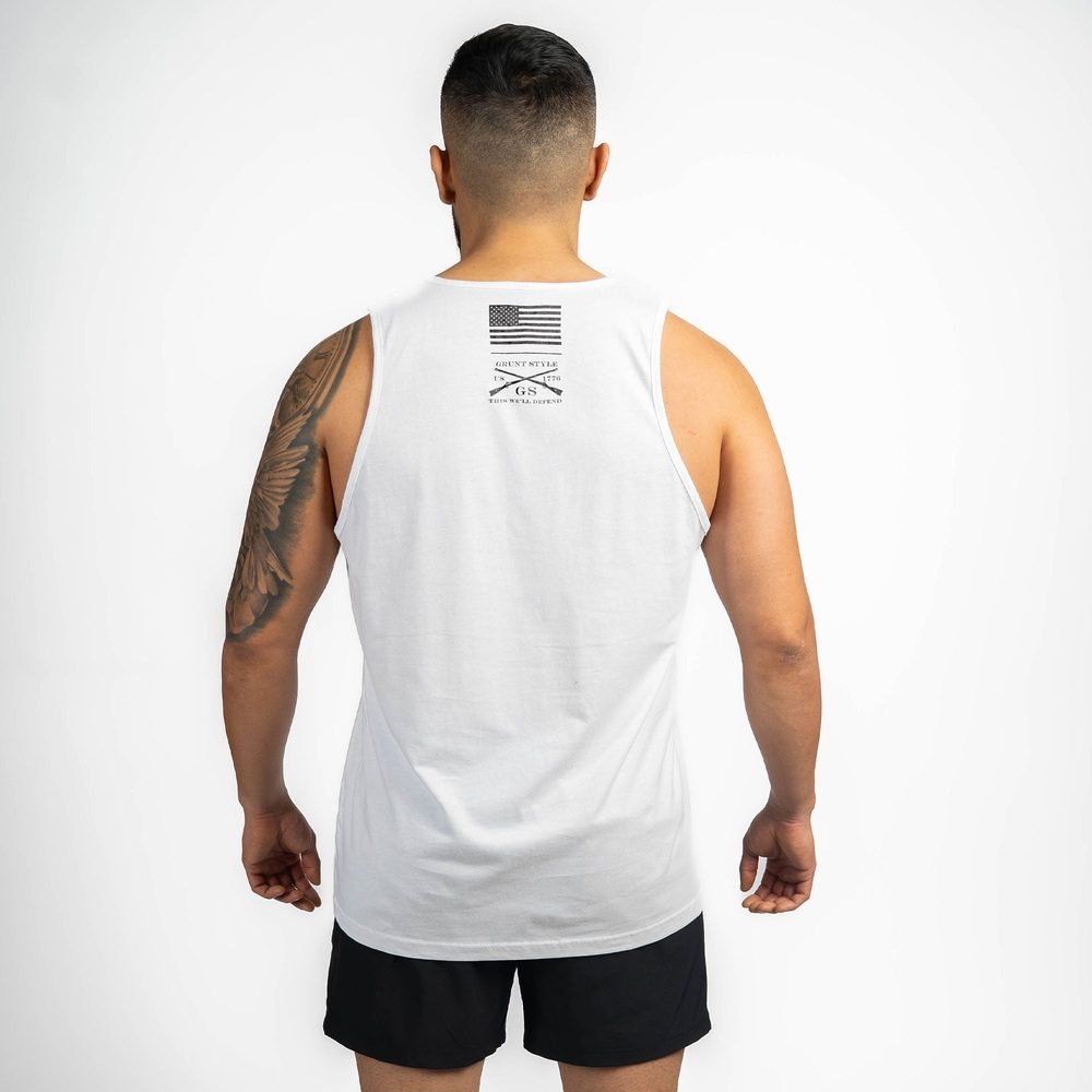Rolling Into Paradise Tank - White