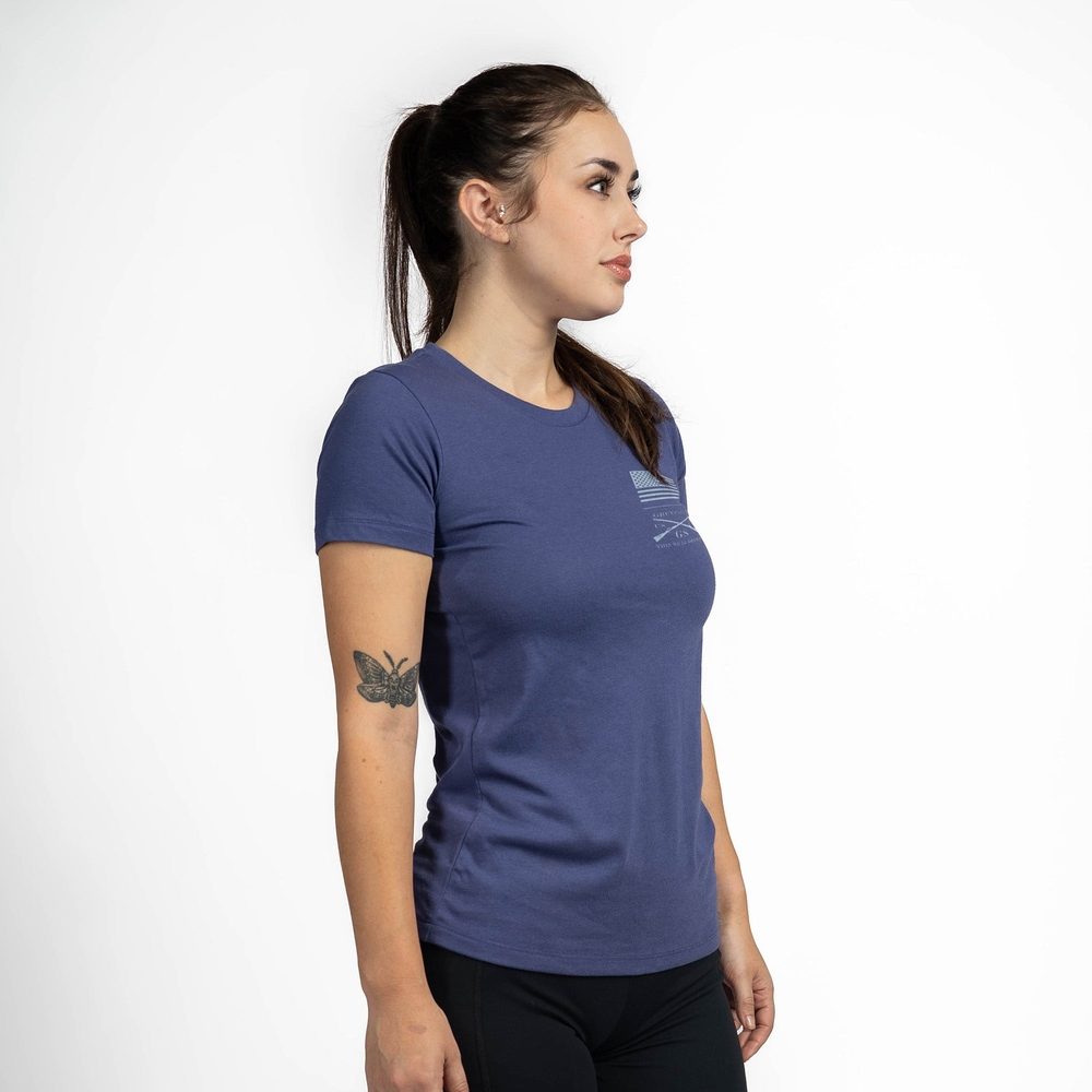 Women's Strength Through Suffering Slim Fit T-Shirt - Future Dusk