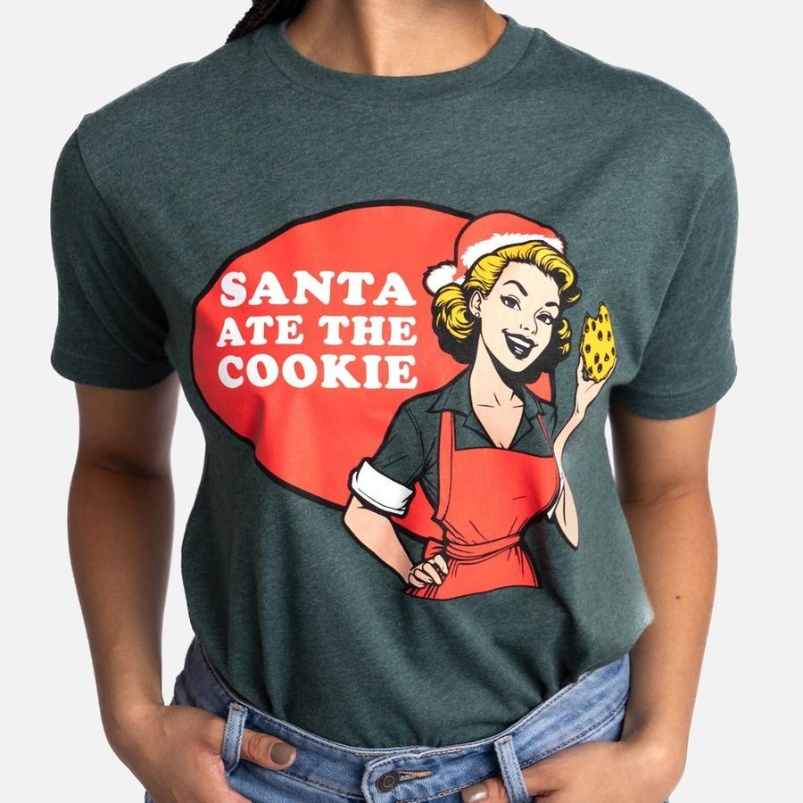 Women's Cookie Boyfriend Fit T-Shirt - Heather Forest Green