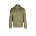 Men's Waffle Top Full-Zip Jacket - Military Green