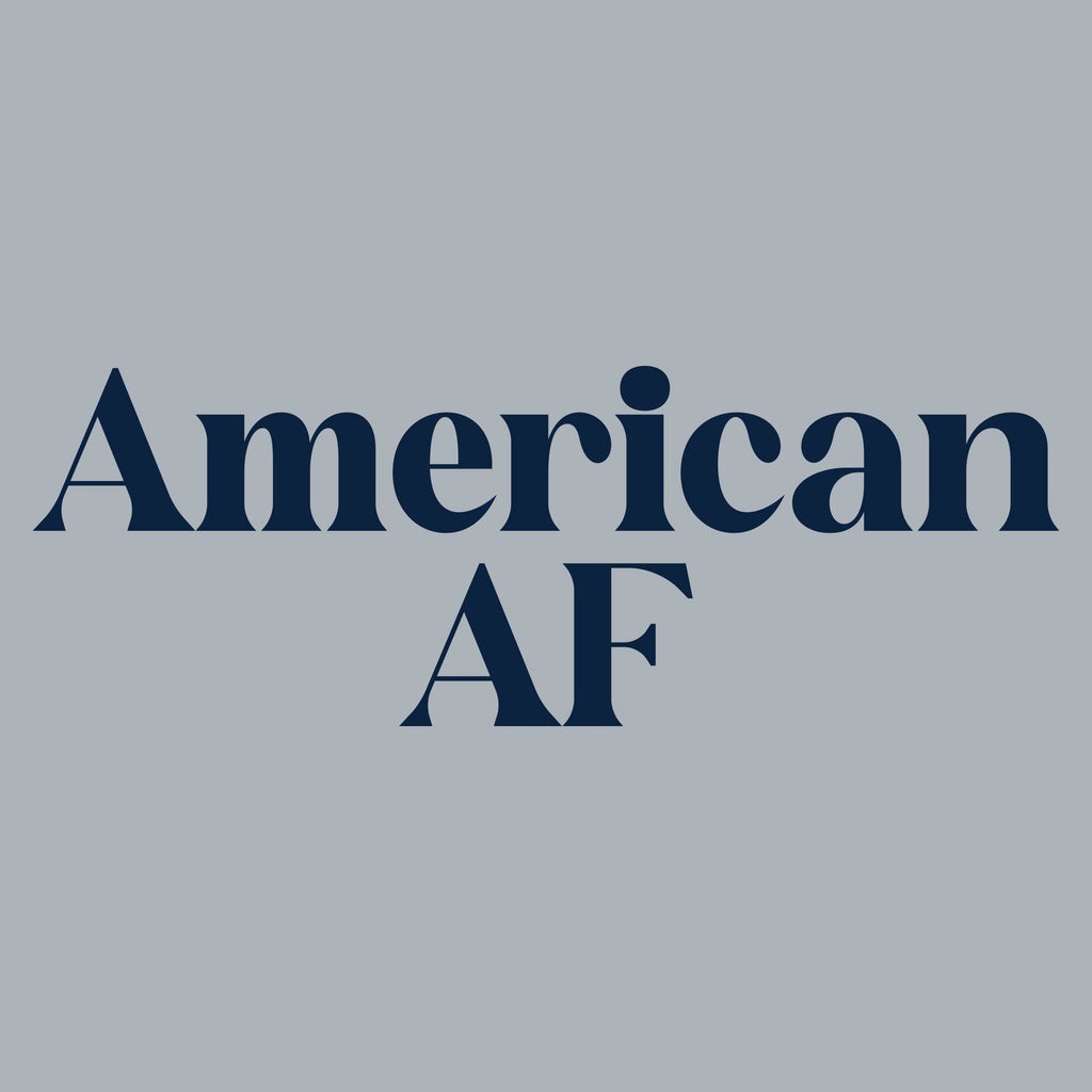 Women's American AF V-Neck T-Shirt - Heather Gray