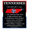 Tennessee Defined Sticker