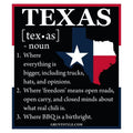 Texas Defined Open Carry Sticker