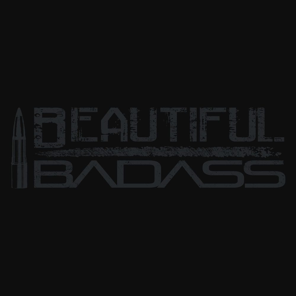Women's Blackout Beautiful Badass Hoodie - Black
