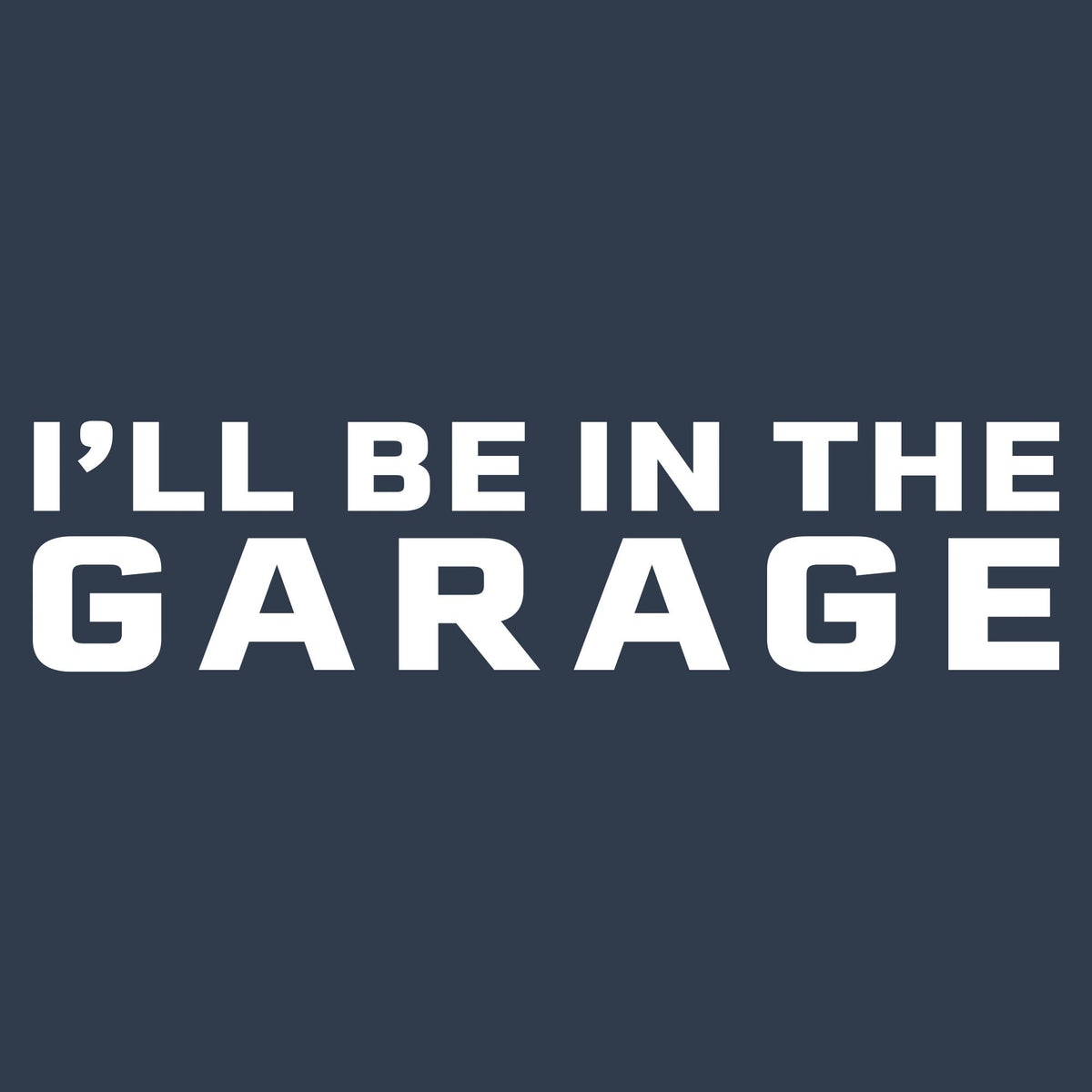 I'll Be In The Garage Non-Rifle Logo T-Shirt - Midnight Navy