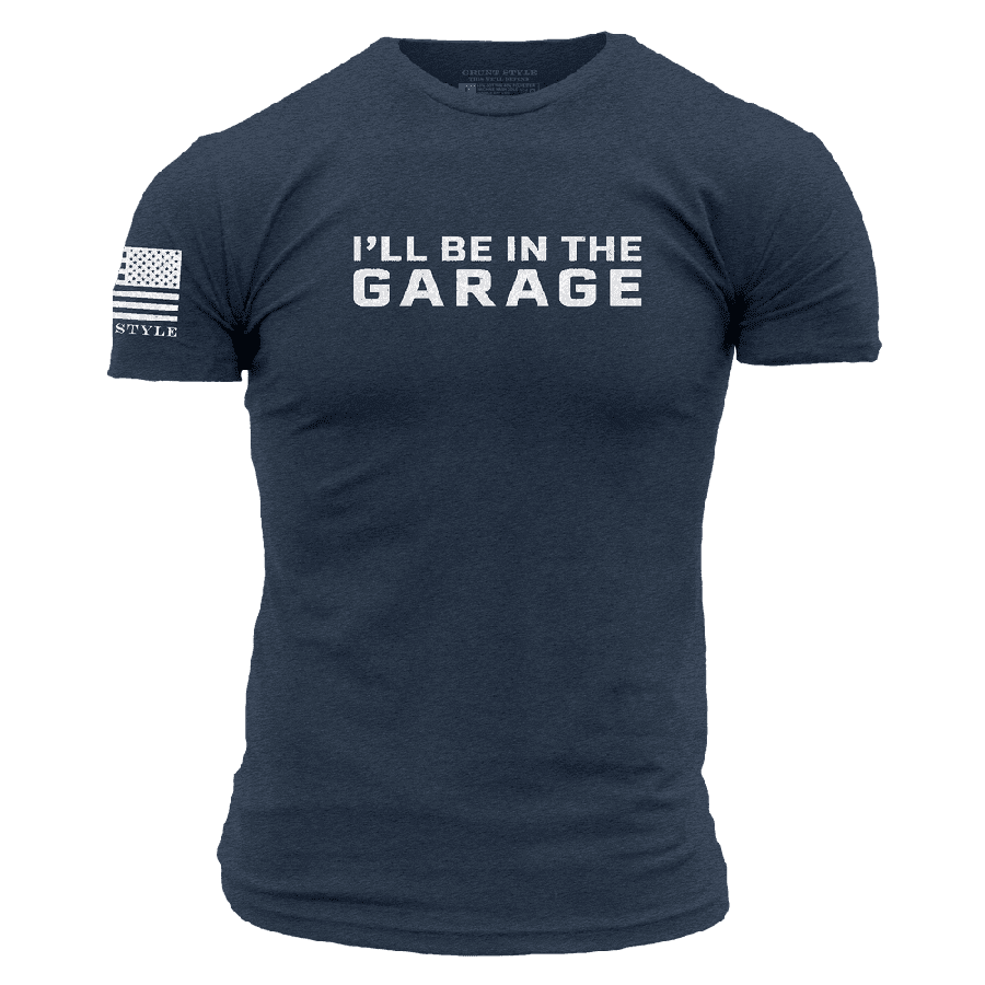 I'll Be In The Garage Non-Rifle Logo T-Shirt - Midnight Navy