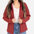 Women's Soft Shell Jacket - Red Plum