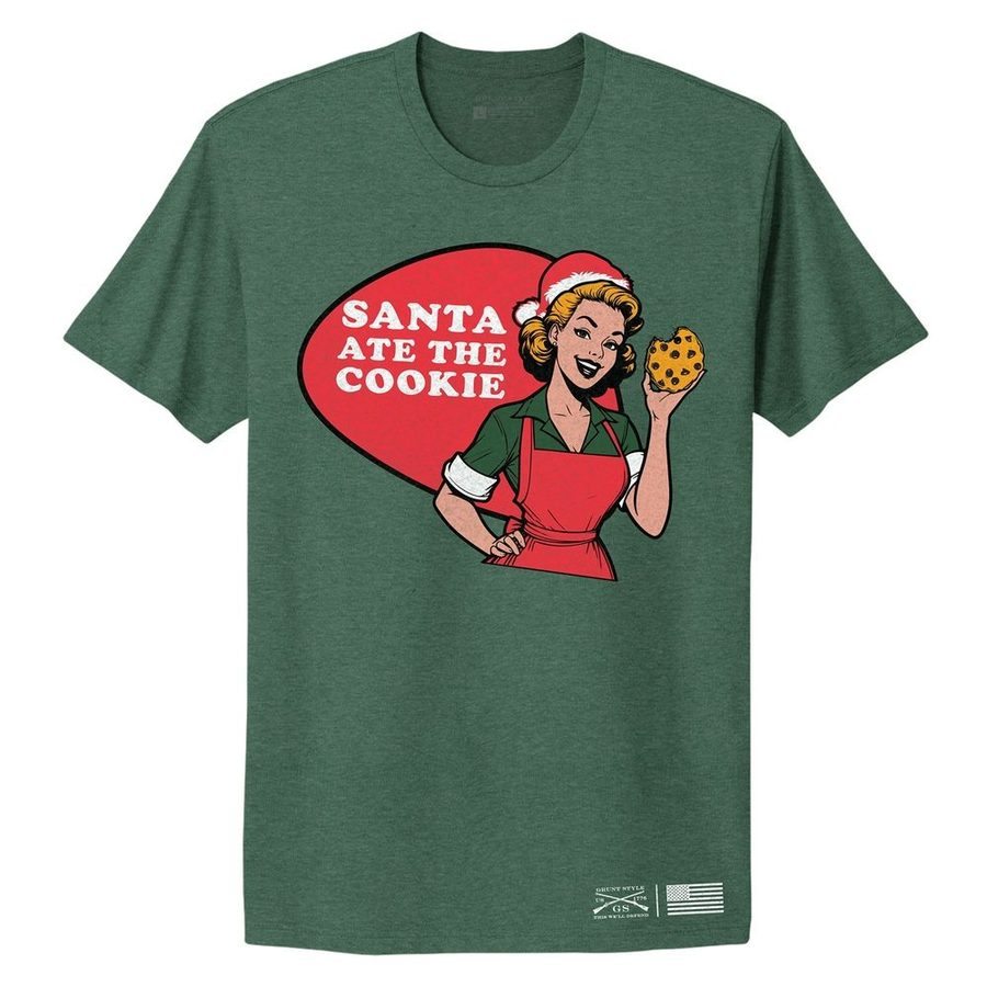 Women's Cookie Boyfriend Fit T-Shirt - Heather Forest Green