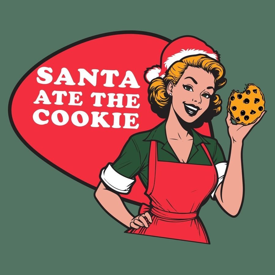 Women's Cookie Boyfriend Fit T-Shirt - Heather Forest Green