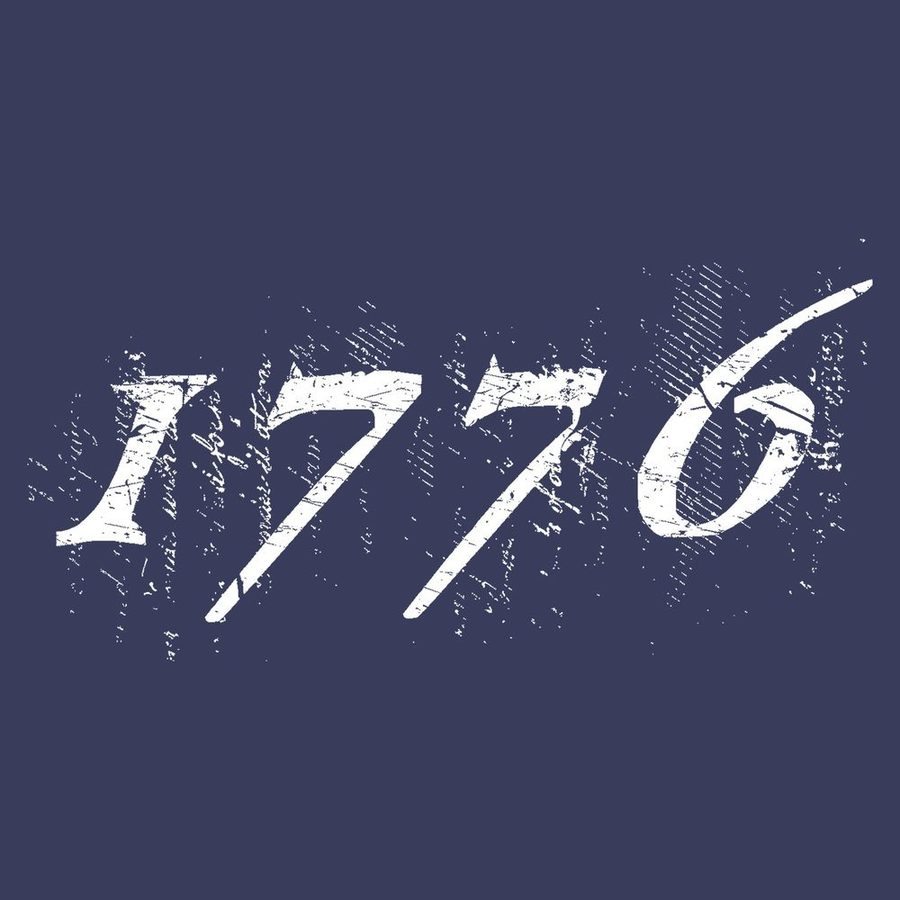 Women's 1776 Flag Boyfriend Fit T-Shirt - Future Dusk