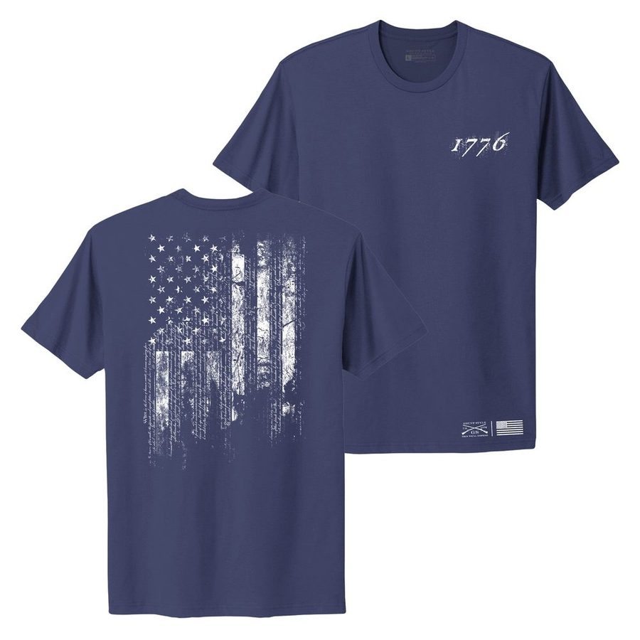 Women's 1776 Flag Boyfriend Fit T-Shirt - Future Dusk